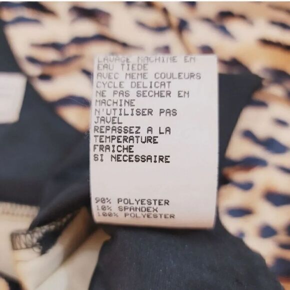 Vintage Gunne Sax Jessica McClintock Animal Print Maxi Satin Dress Size 9/10 - Picture 13 of 15